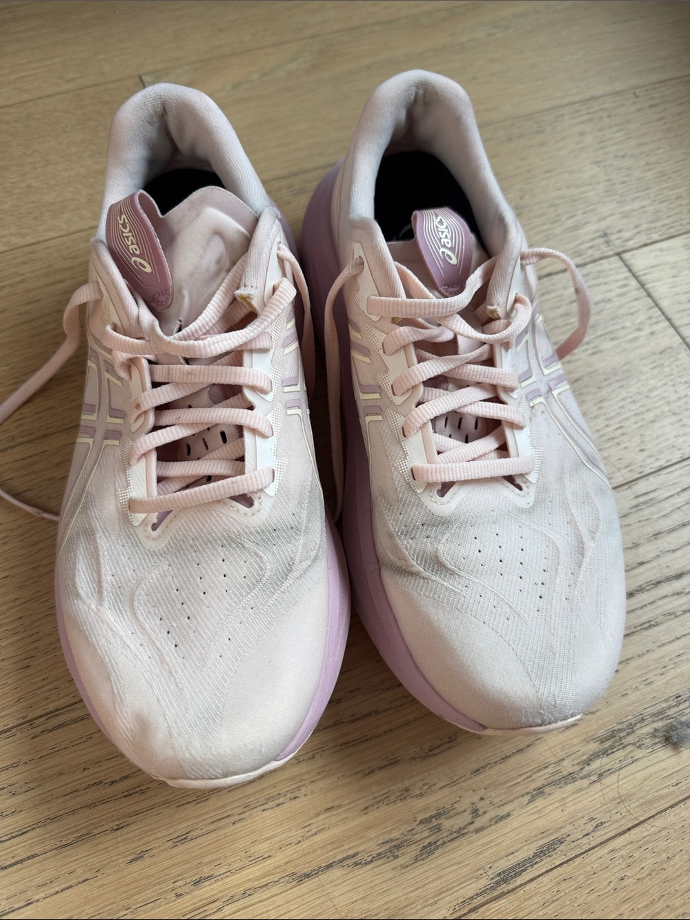 ASICS Women's Light Pink Lace-Up Sneakers
